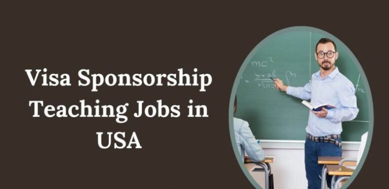 Visa sponsorship jobs ins USA